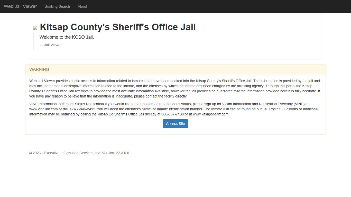 Home Page - Web Jail Viewer